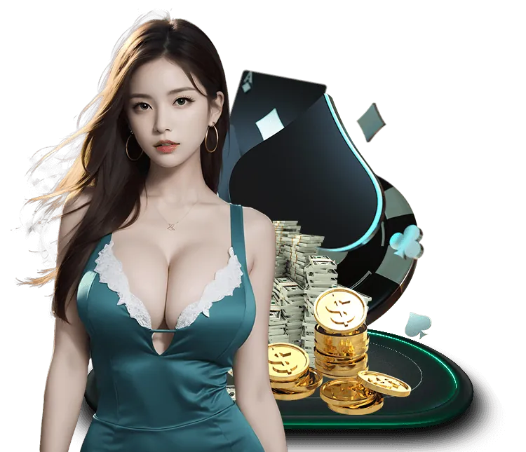 Bàn chơi Baccarat với các lá bài và chip cược tại Twin68